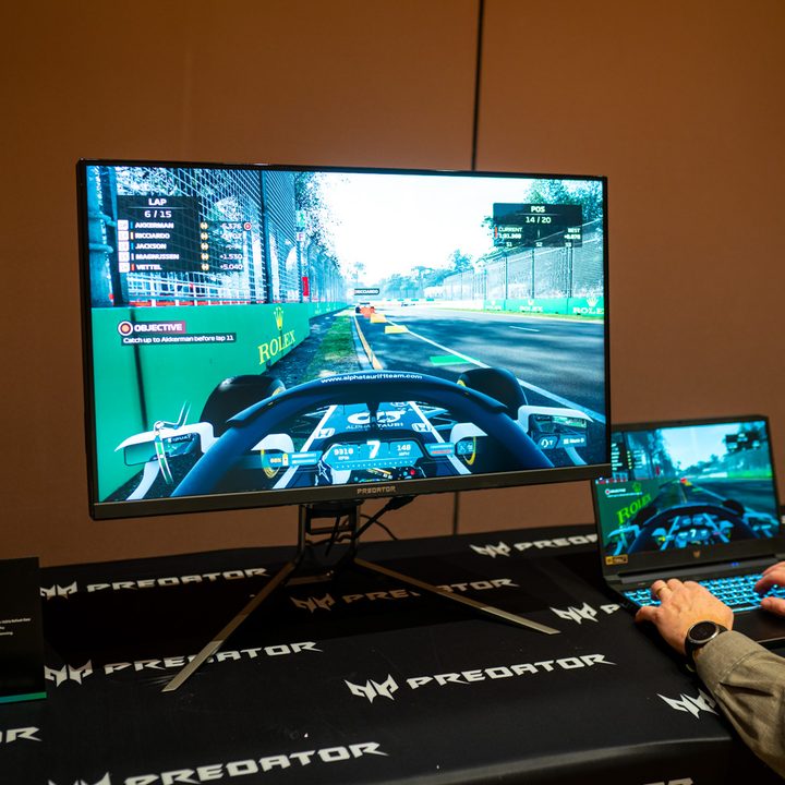 F1 2020 on an Acer Predator X32 FP gaming monitor.