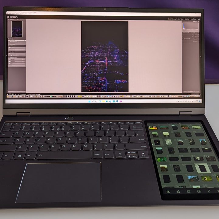 Adobe Lightroom running on the ThinkBook Plus Gen 3.