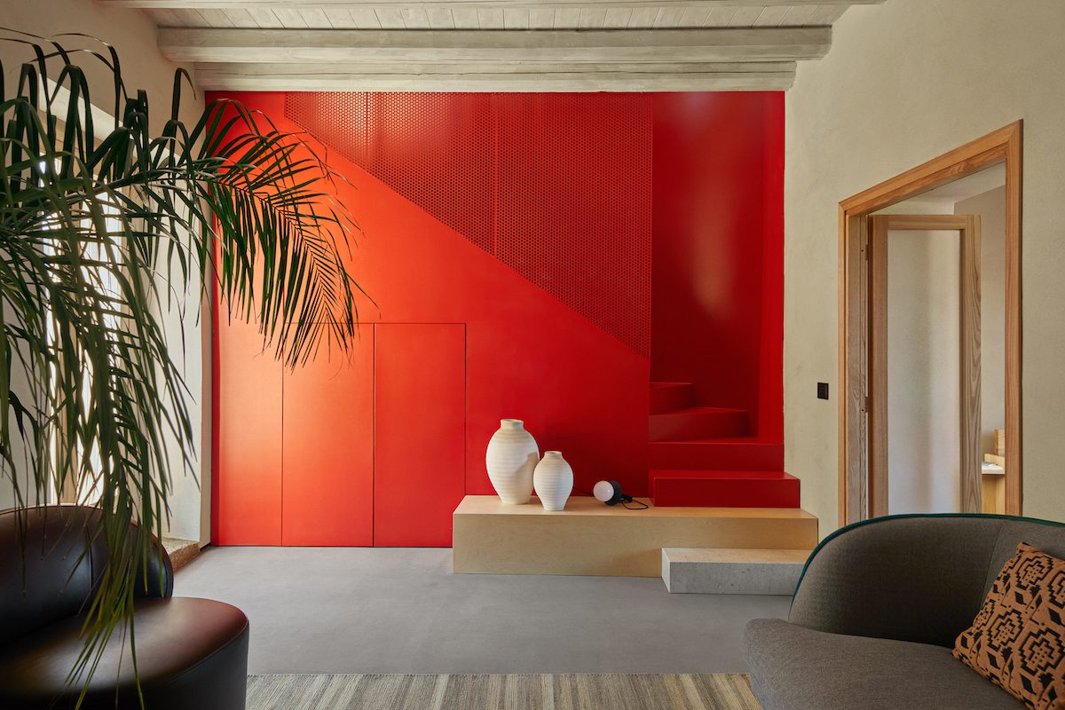 The interior of Airbnb's Euro House in Italy.