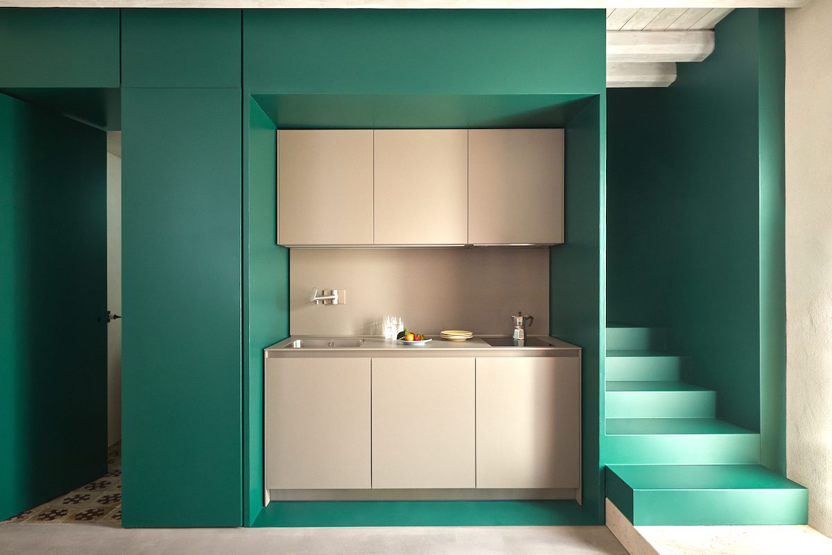 The interior of Airbnb's Euro House in Italy.