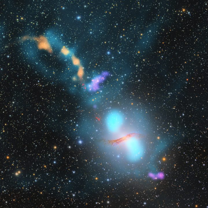 Centaurus A is a giant elliptical active galaxy 12 million light-years away.
