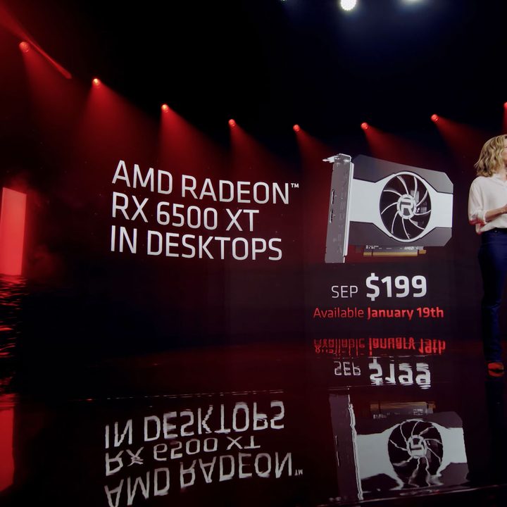 Pricing information for the AMD RX 6500 XT graphics card.