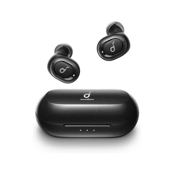 Anker Soundcore Liberty Neo Wireless Eabruds with charging case.