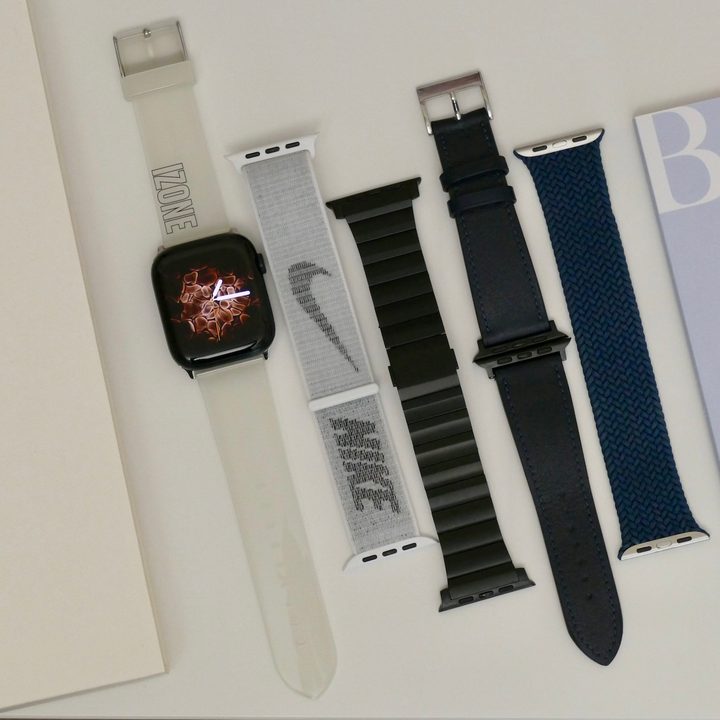 A collection of Apple Watch bands.