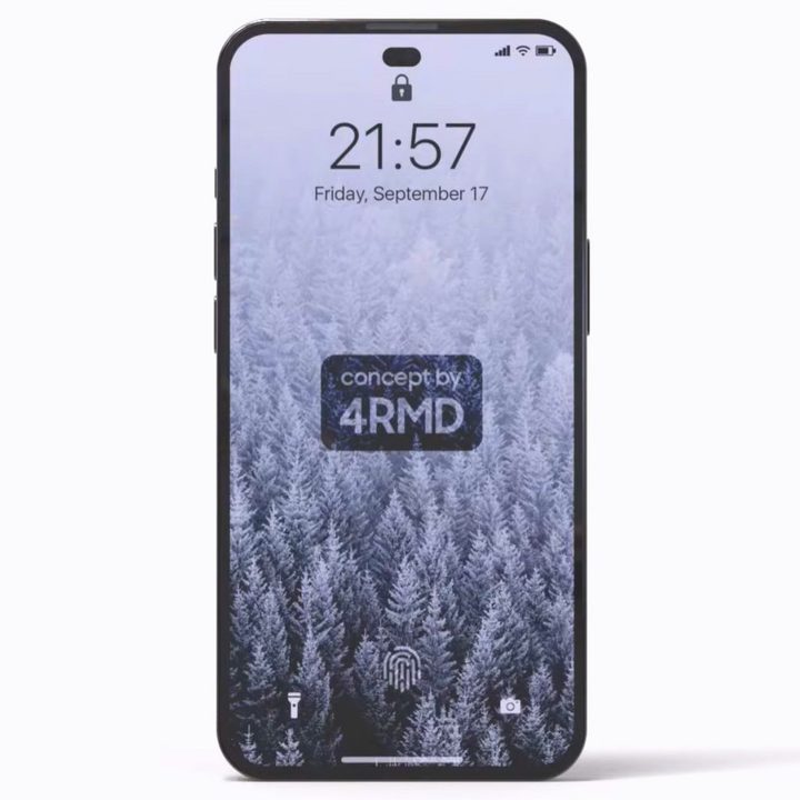 An Apple iPhone 14 Pro 4ARMD concept.