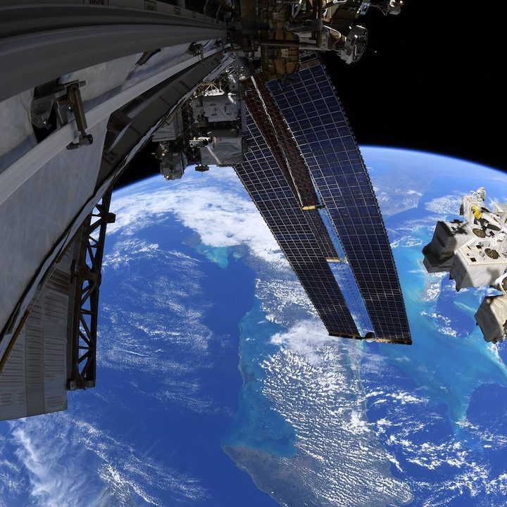 A view of the Caribbean from the International Space Station.