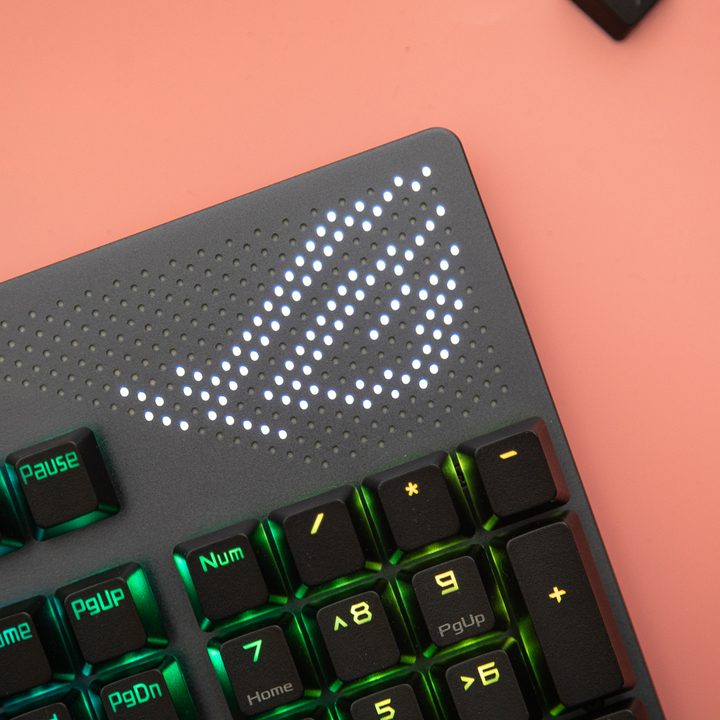ROG logo on the AniMe matrix.