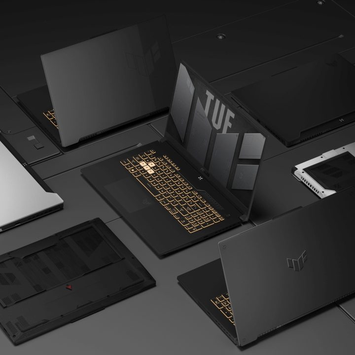 The Asus TUF range of gaming laptops.