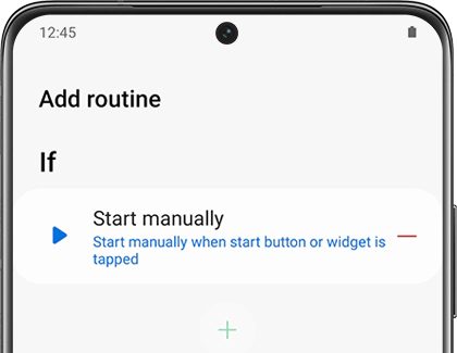 Add Routine option.