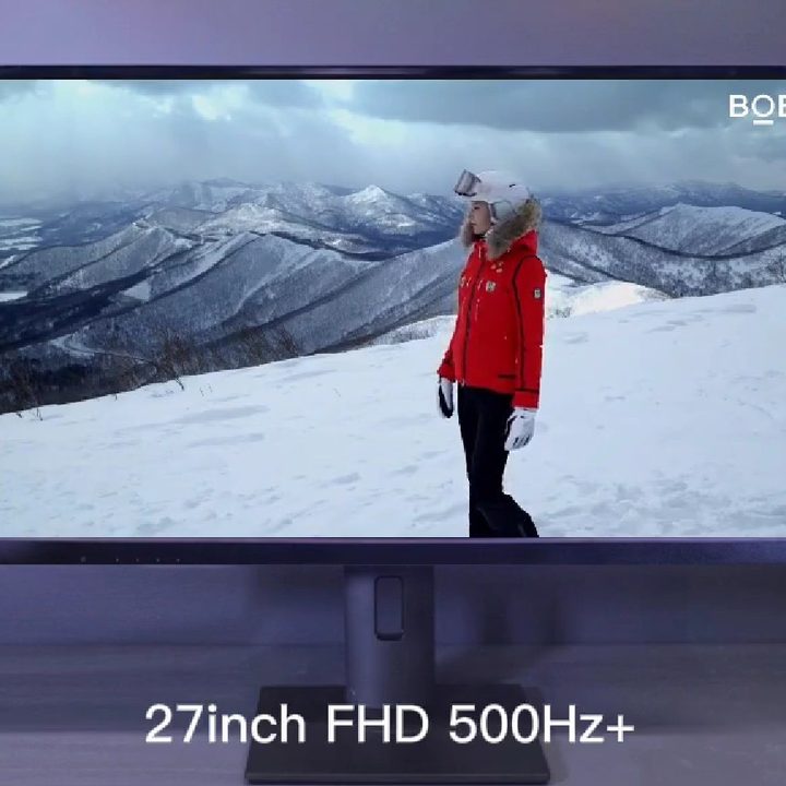 A model of the world's fastest gaming monitor, BOE's 500Hz monitor.