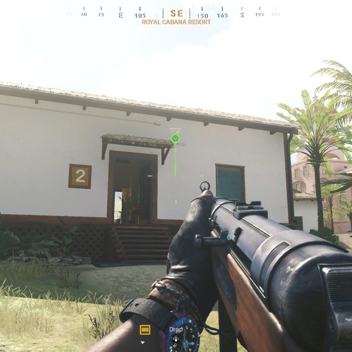 Pinging a house in Warzone.