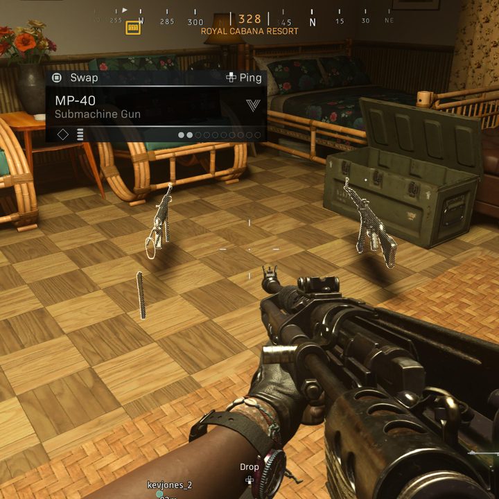 Loot on the ground in Warzone.