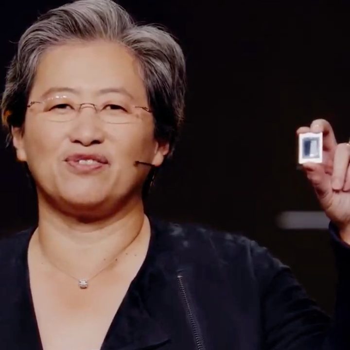 Dr. Lisa Su, revealing Ryzen 6000 at CES 2022.