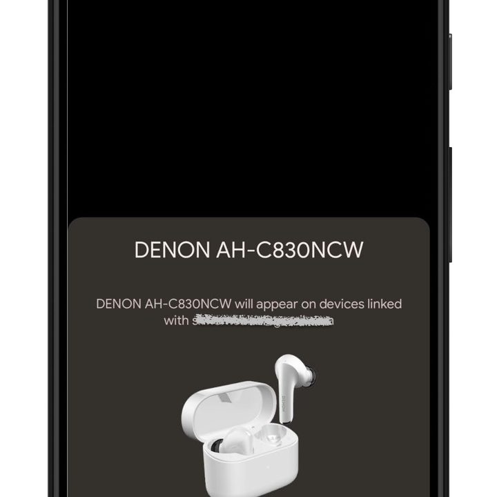 Google Fast Pair screen capture.