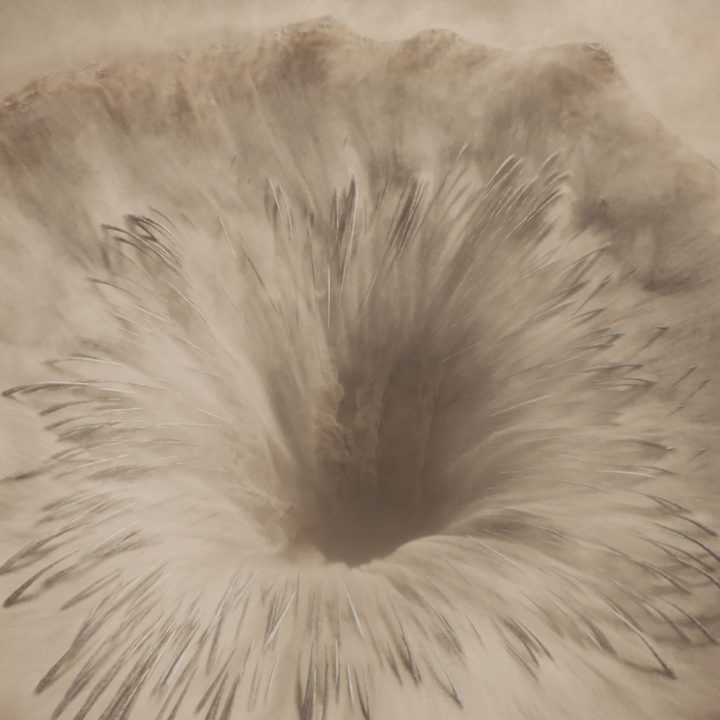 The mouth of a sandworm in a finished VFX shot from Dune.