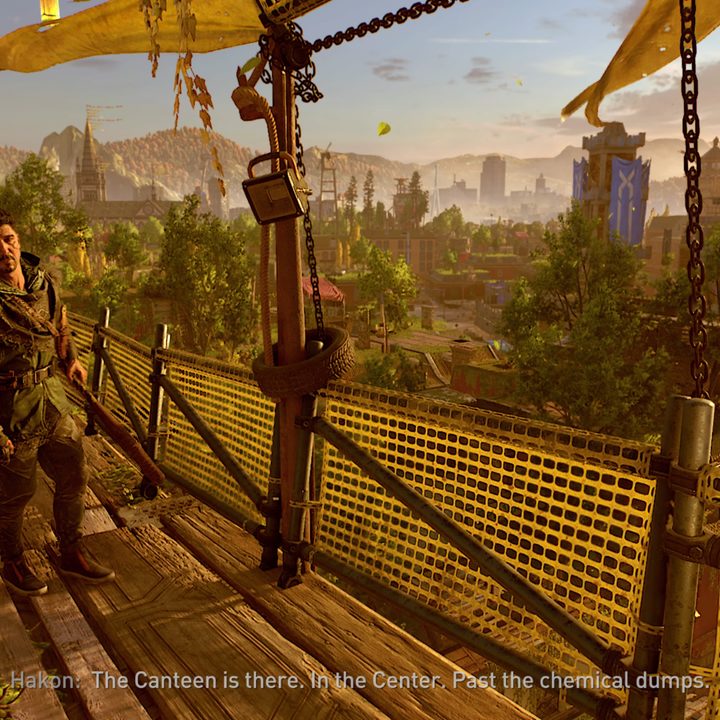 Hakon speaks to the player in Dying Light 2.