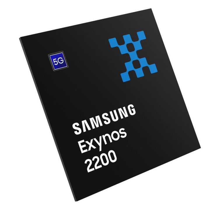 A render of the Samsung Exynos 2200 system on a chip.
