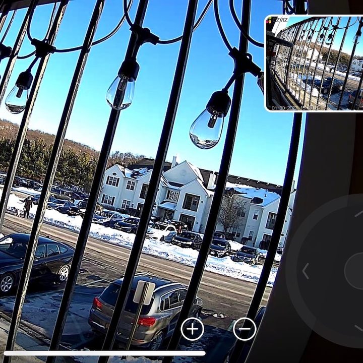 Daylight footage from the EZVIZ C8PF.