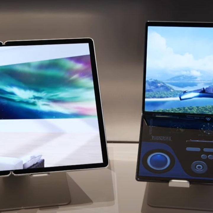 Samsung Flex Note folding laptop prototype.