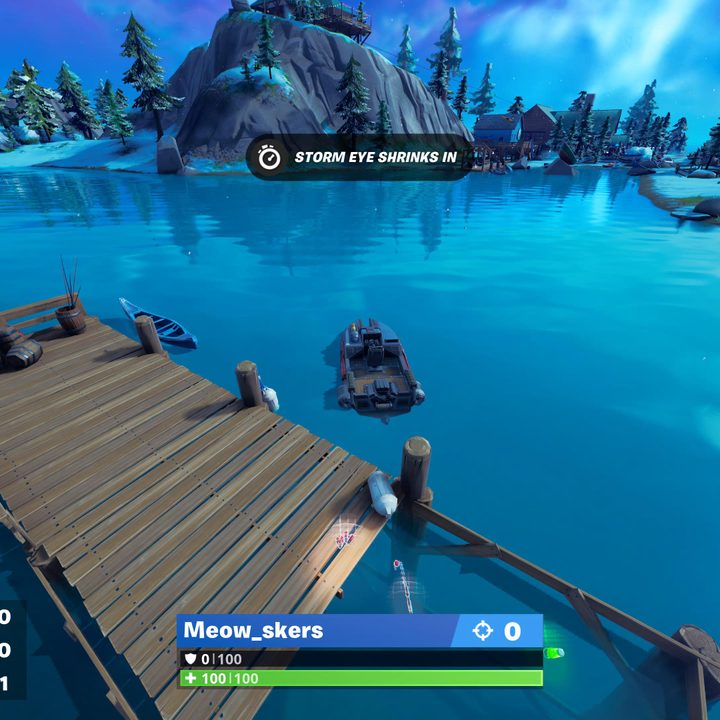 Motorboat in Fortnite.