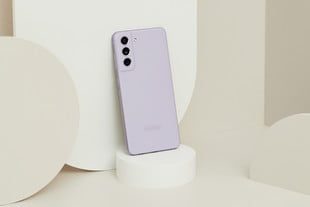 The rear panel of the Samsung Galaxy S21 FE.