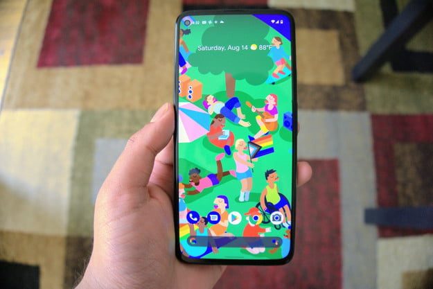 Google Pixel 5a front.
