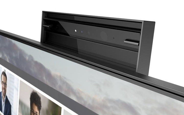 The pop-up cam at the top can be angled and tilted for better angles.