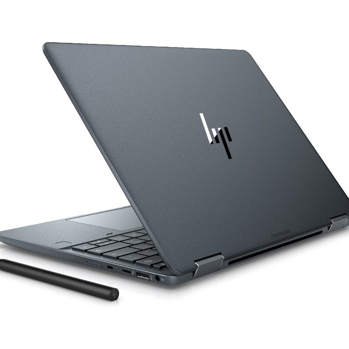 The back lid of the HP Elite Dragonfly Chromebook.