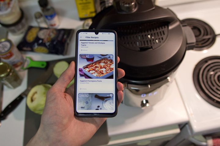 Instant Pot app running on smart phone.