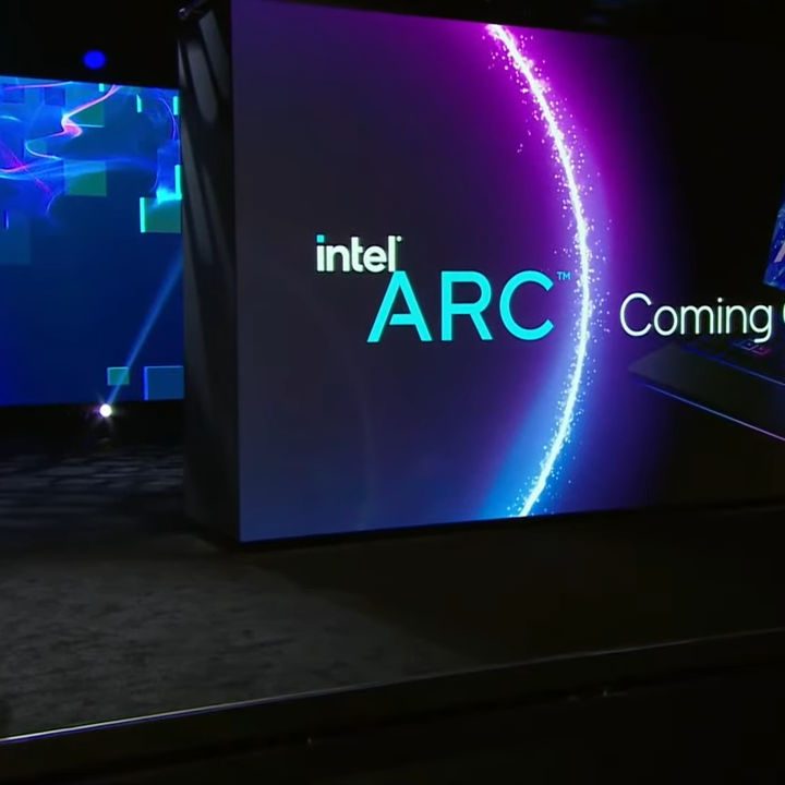 Intel Arc Alchemist CES 2022 keynote.