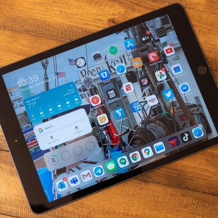 The iPad 10.2 on a table.