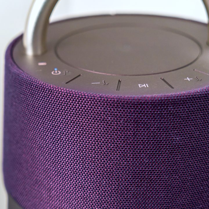 The LG Xboom 360 features a lantern-like design.