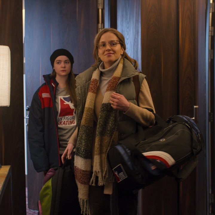 Lydia Fleming and Margarita Levieva enter a hotel room in a scene from In From The Cold.
