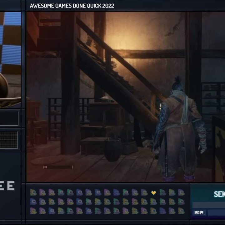 Mitchriz playing Sekiro: Shadows Die Twice blindfolded at AGDQ 2022.