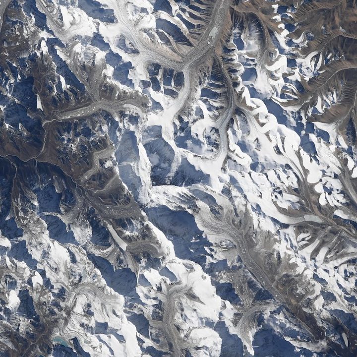 The Himalayas photographed from the ISS.