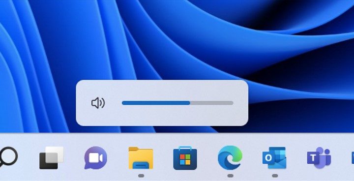 The new Windows 11 Volume Slider.