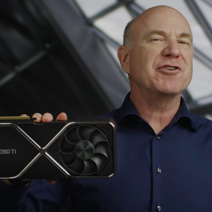 Jeff Fisher presenting the RTX 3090 Ti.