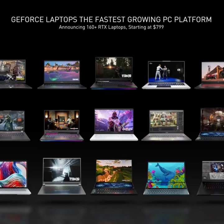 More than 160 new GeForce laptops expected this year.