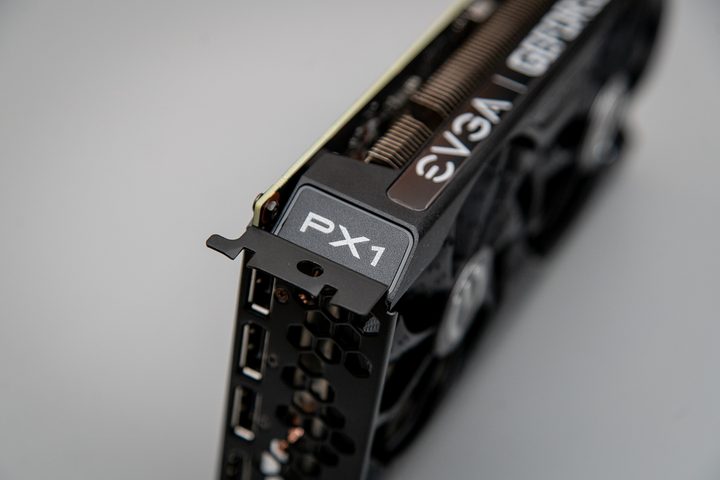 PX1 logo on the RTX 3050 graphics card.