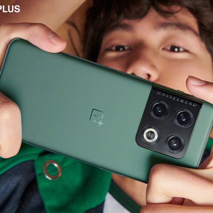 The OnePlus 10 Pro has a distinct rear camera module.