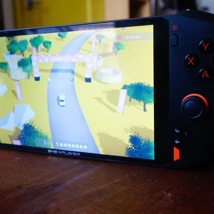 Art of Rally runs on a Onexplayer Mini.