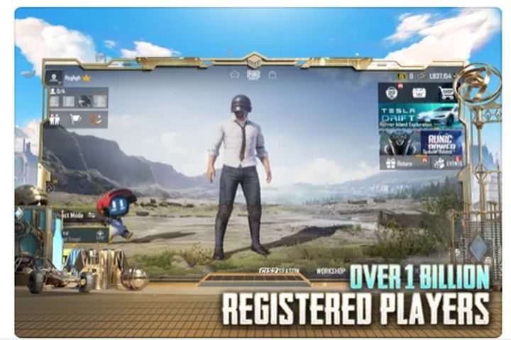 PUBG Mobile on iPad Pro.