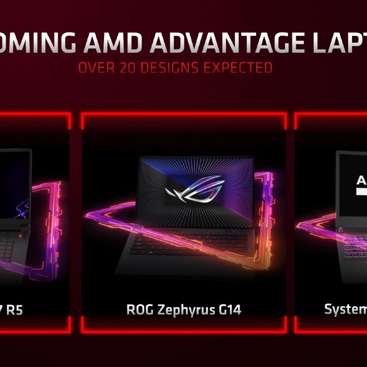 New laptops that will use AMD's processors and graphics.