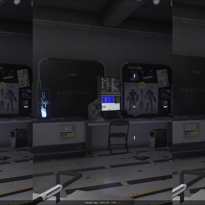 Image comparison between native resolution and DLSS in Rainbow Six Extraction.