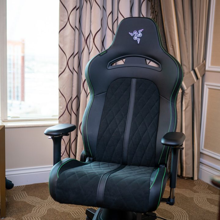 Razer Enki Pro HyperSense gaming chair.