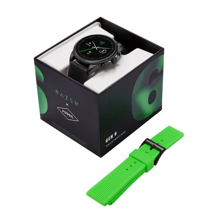 Razer x Fossil Gen 6 box and strap.