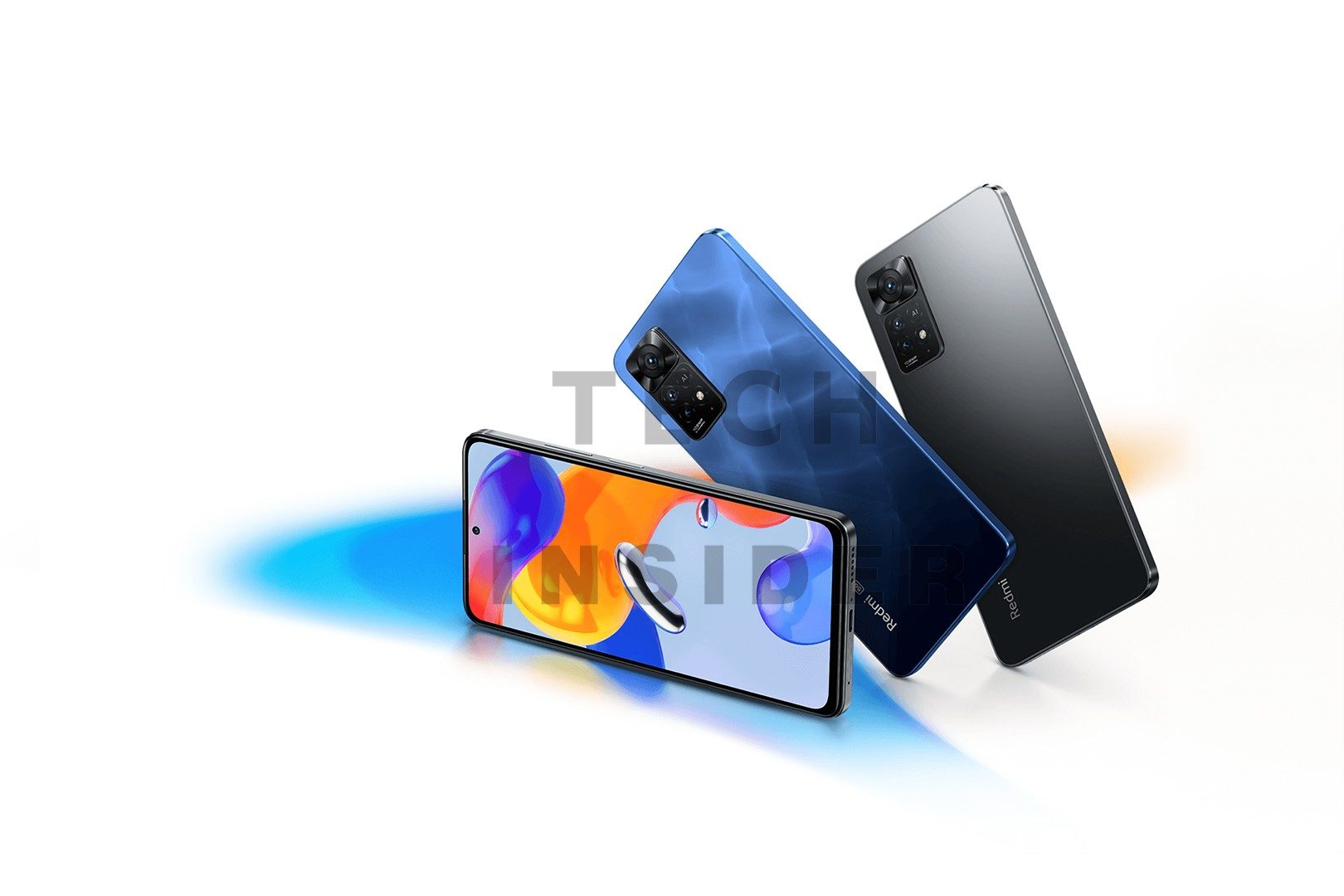 Multiple color variants of the Redmi Note 11 Pro.