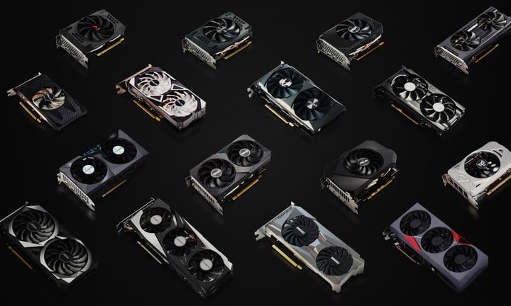 Various versions of the RTX 3050 graphics card.