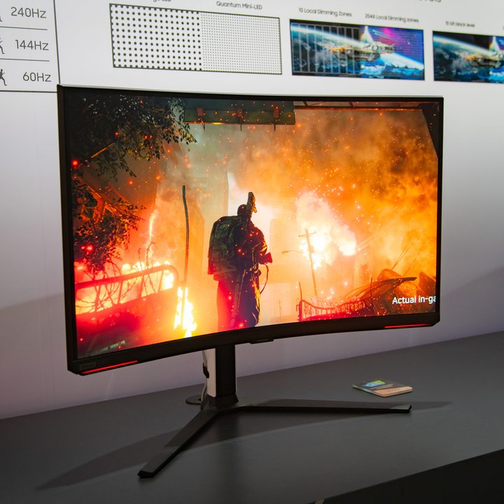 Samsung Odyssey Neo G8 gaming monitor.