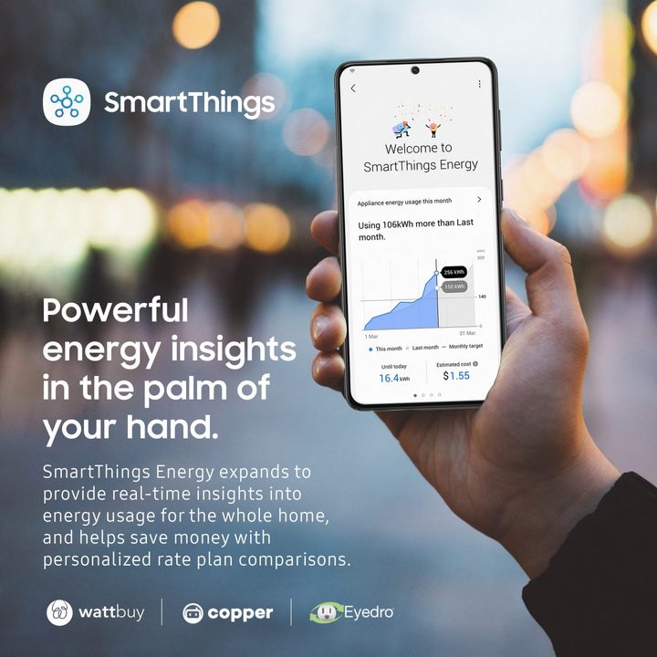 A flyer explaining the SmartThings Energy service and mission.